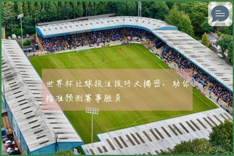 世界杯让球投注技巧大揭密，助你精准预测赛事胜负